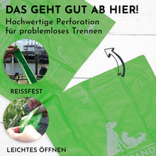 Lade das Bild in den Galerie-Viewer, Hundekotbeutel / Poop Bag für Hunde 300 Stück | Kompostierbar | Biologisch abbaubar | 20 Rollen à 15 Beutel