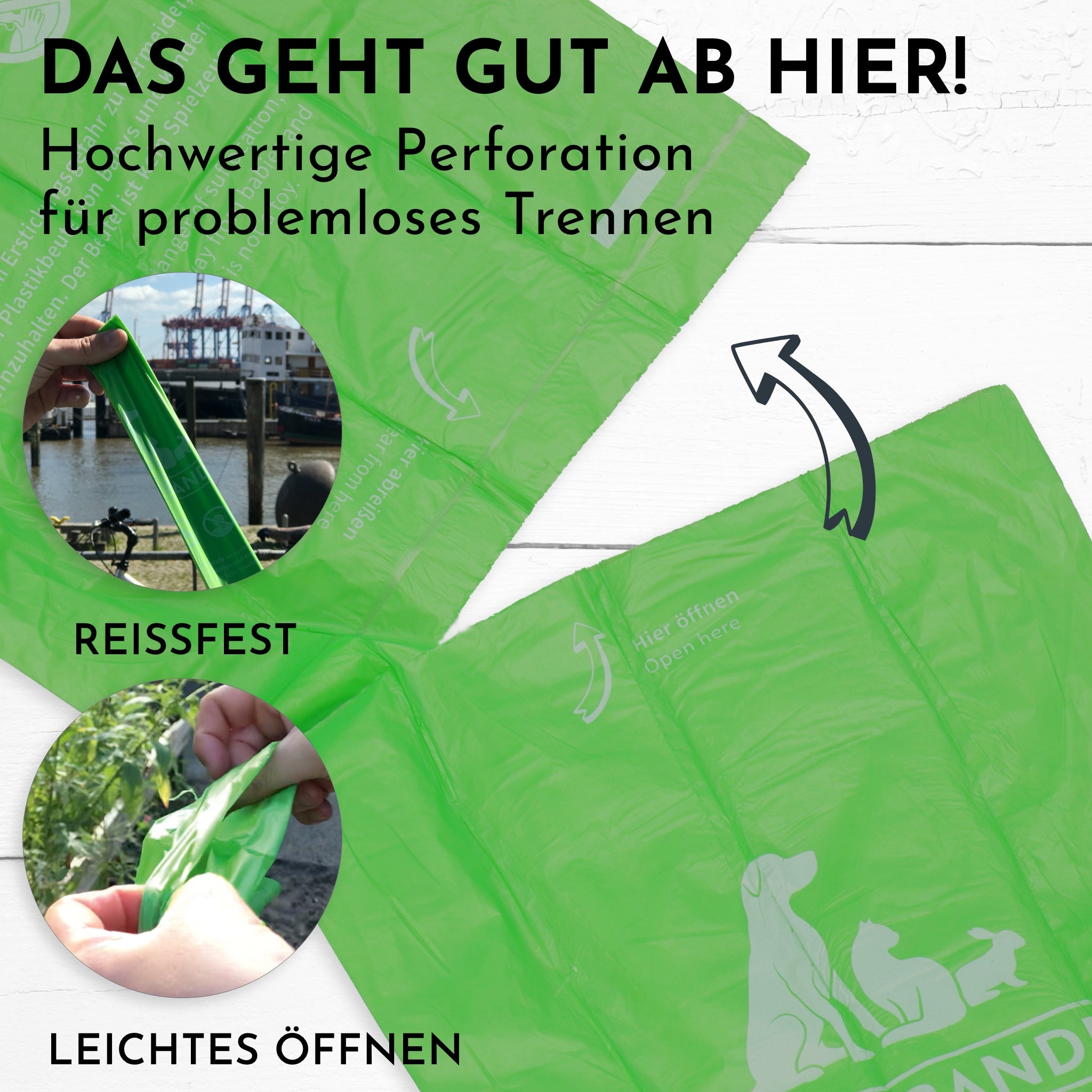 Kompostierbare Hundekotbeutel 144 Stück - Biologisch Abbaubar & Auslaufsicher